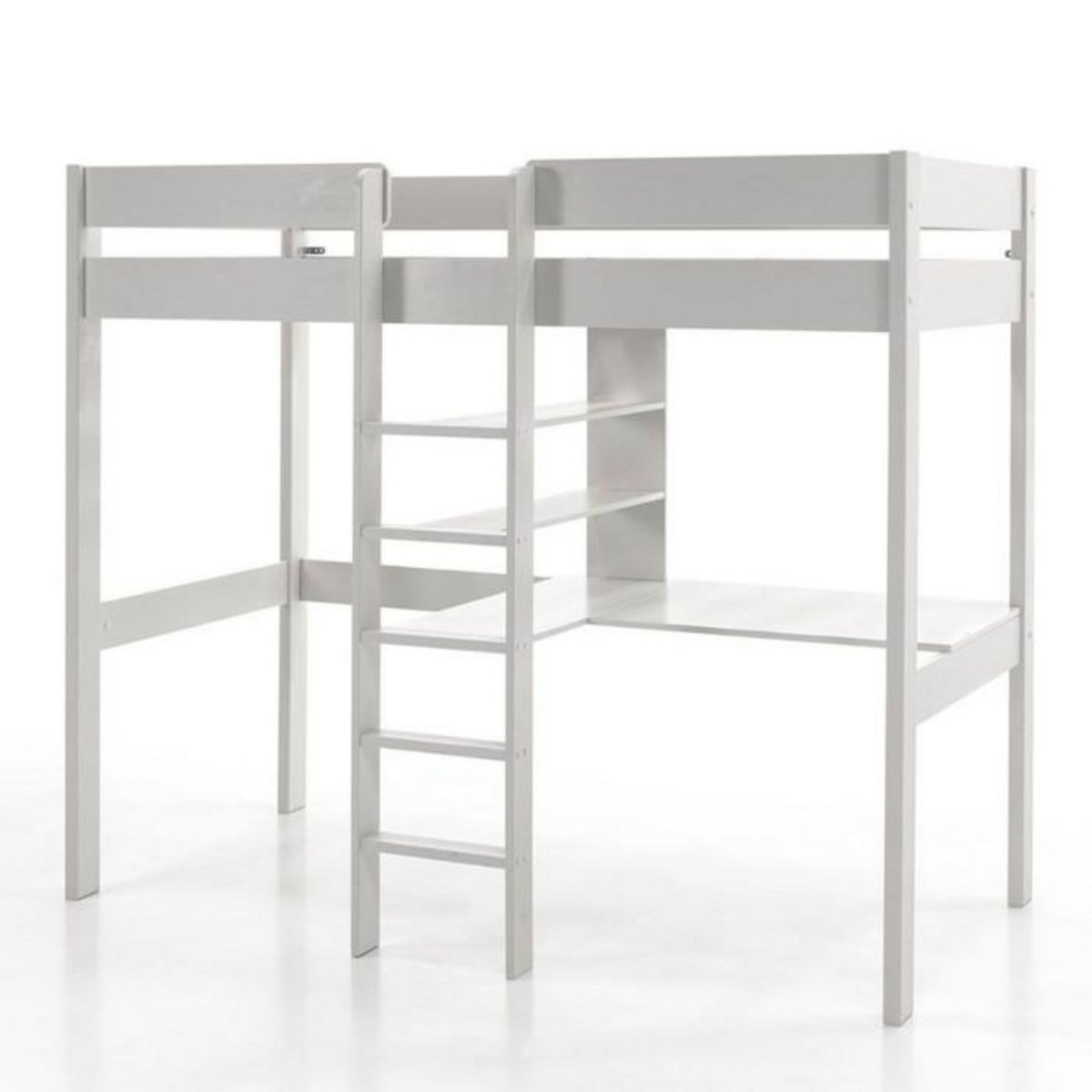 Paris Prix Lit Mezzanine & Bureau Enfant  Pino  90x200cm Blanc