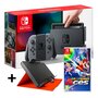 NINTENDO Console Nintendo Switch Joy-Con Gris + Mario Tennis Aces + Powerbank avec étui de protection Nintendo Switch