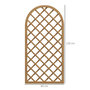 Voir la diapositive 3 : OUTSUNNY Lot de 2 treillis bois pour plantes grimpantes dim. 60L x 120H cm sapin pré-huilé