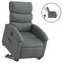 Voir la diapositive 2 : VIDAXL Fauteuil inclinable electrique gris fonce tissu
