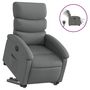 Voir la diapositive 2 : VIDAXL Fauteuil inclinable electrique gris fonce tissu