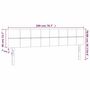 Voir la diapositive 6 : VIDAXL Tetes de lit 2 pcs Gris fonce 100x5x78/88 cm Velours