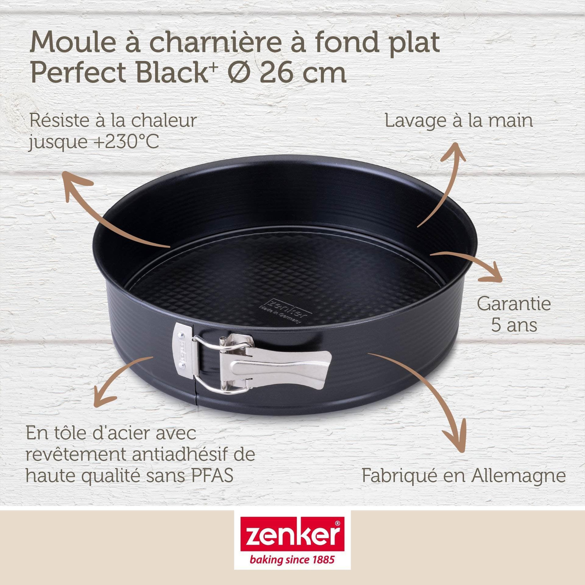 Voir la diapositive 4 : ZENKER Moule à manqué à charnière 26 cm zenker perfectback+