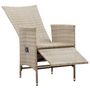 Voir la diapositive 5 : VIDAXL Chaises inclinables lot de 2 et coussins Resine tressee Beige