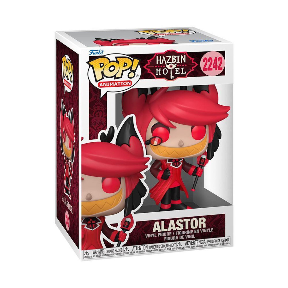 Funko Figurine Funko Pop Animation Hazbin Hotel Alastor with Chase Modèle aléatoire