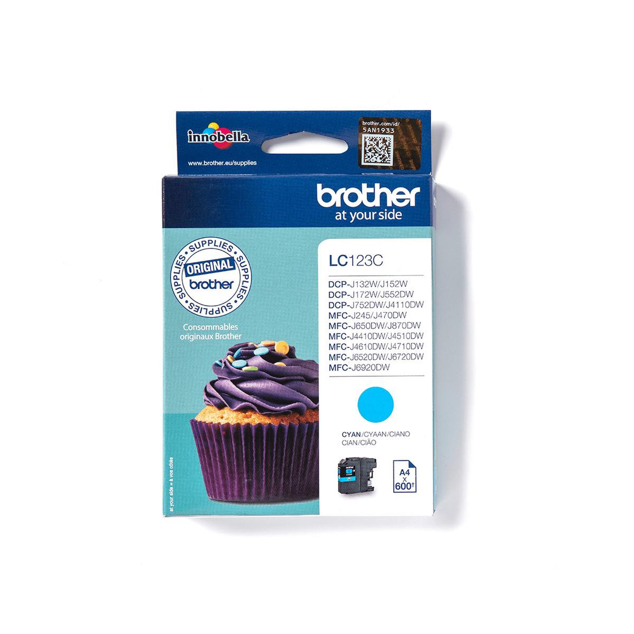 Brother Brother lc123c - cartouche d'encre originale – cyan