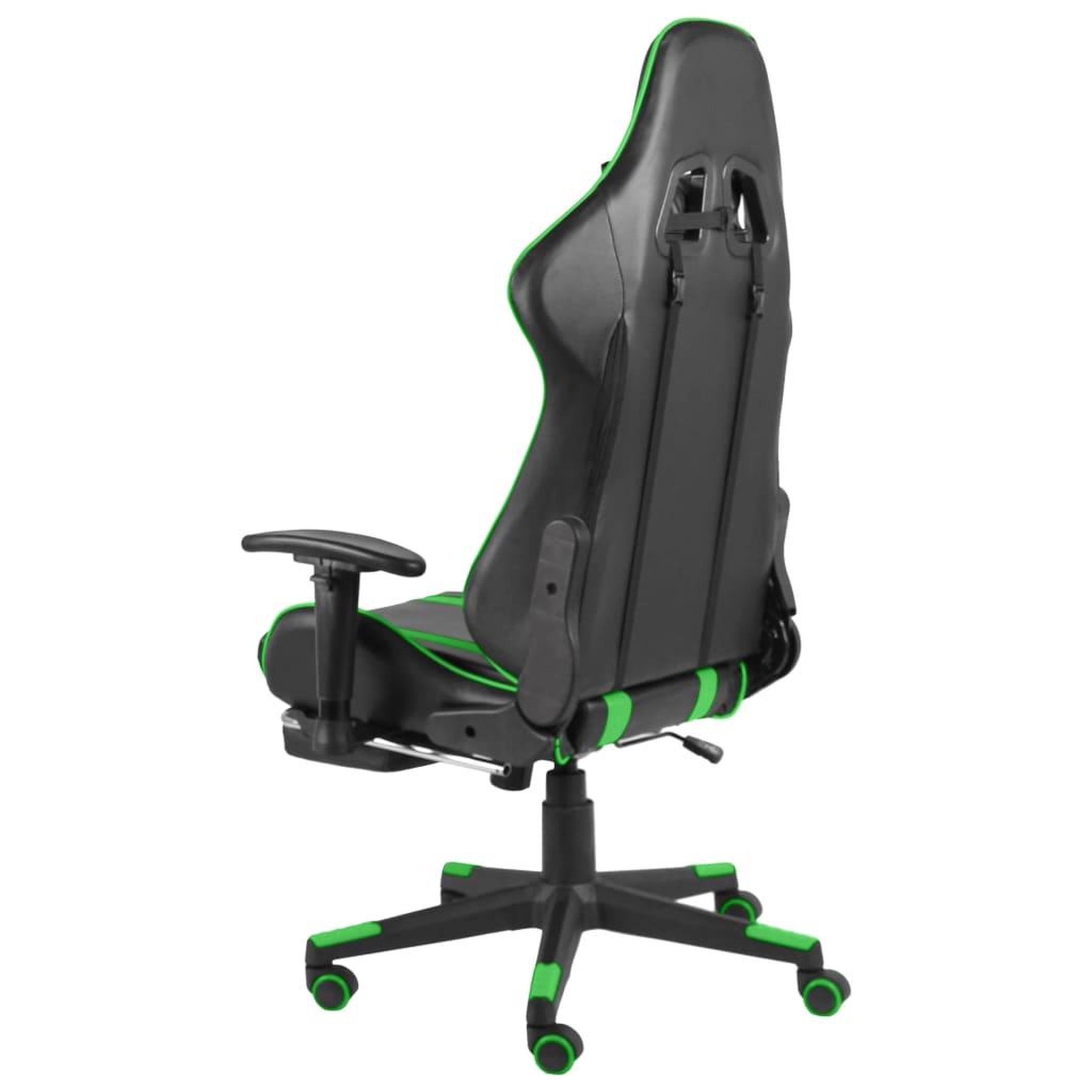 Voir la diapositive 4 : VIDAXL Chaise de jeu pivotante avec repose-pied Vert PVC