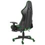 Voir la diapositive 4 : VIDAXL Chaise de jeu pivotante avec repose-pied Vert PVC