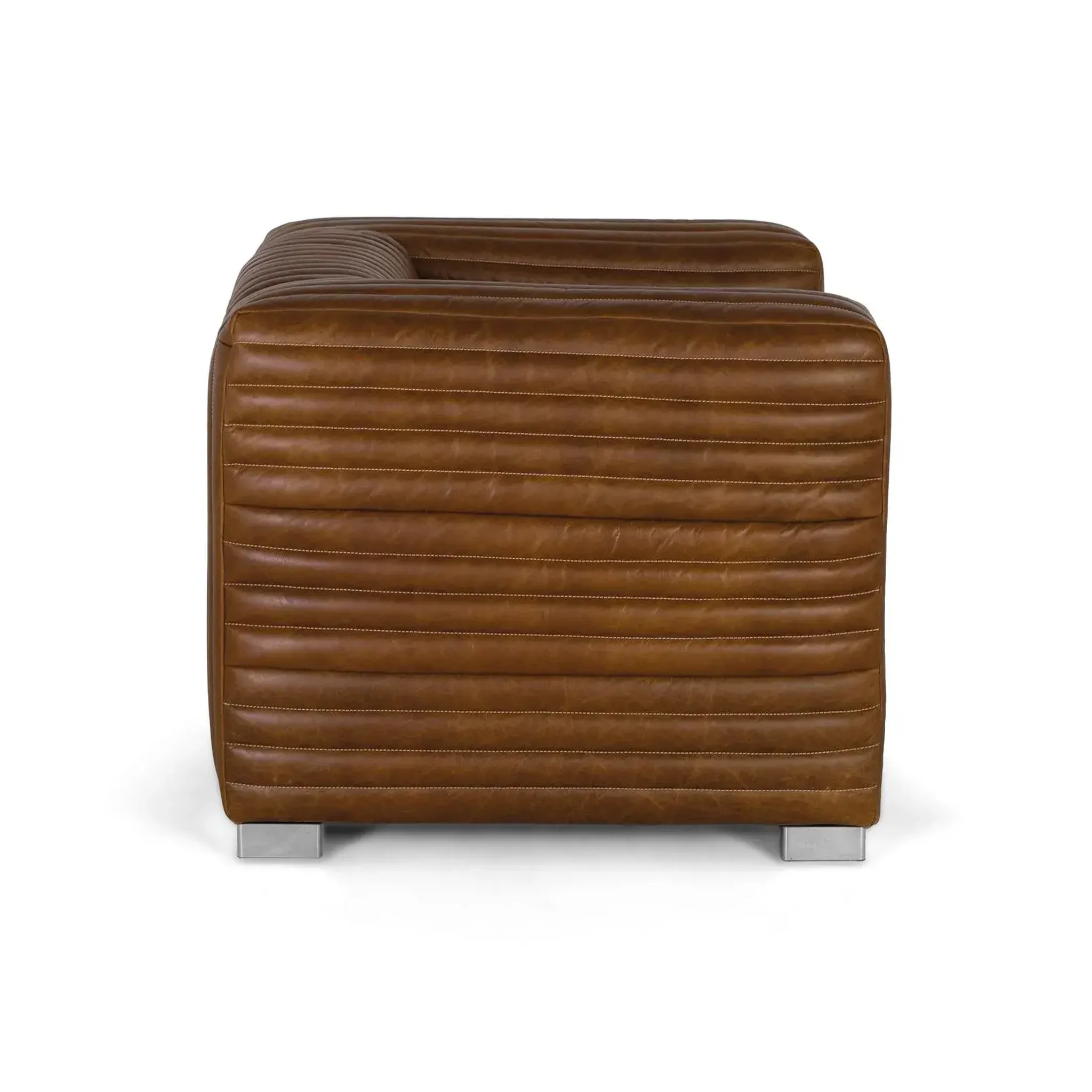Voir la diapositive 3 : GINER Y COLOMER SL Fauteuil en cuir 103 cm style contemporain moderne