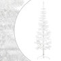 Voir la diapositive 3 : VIDAXL Demi sapin de Noël artificiel mince avec support Blanc 180 cm