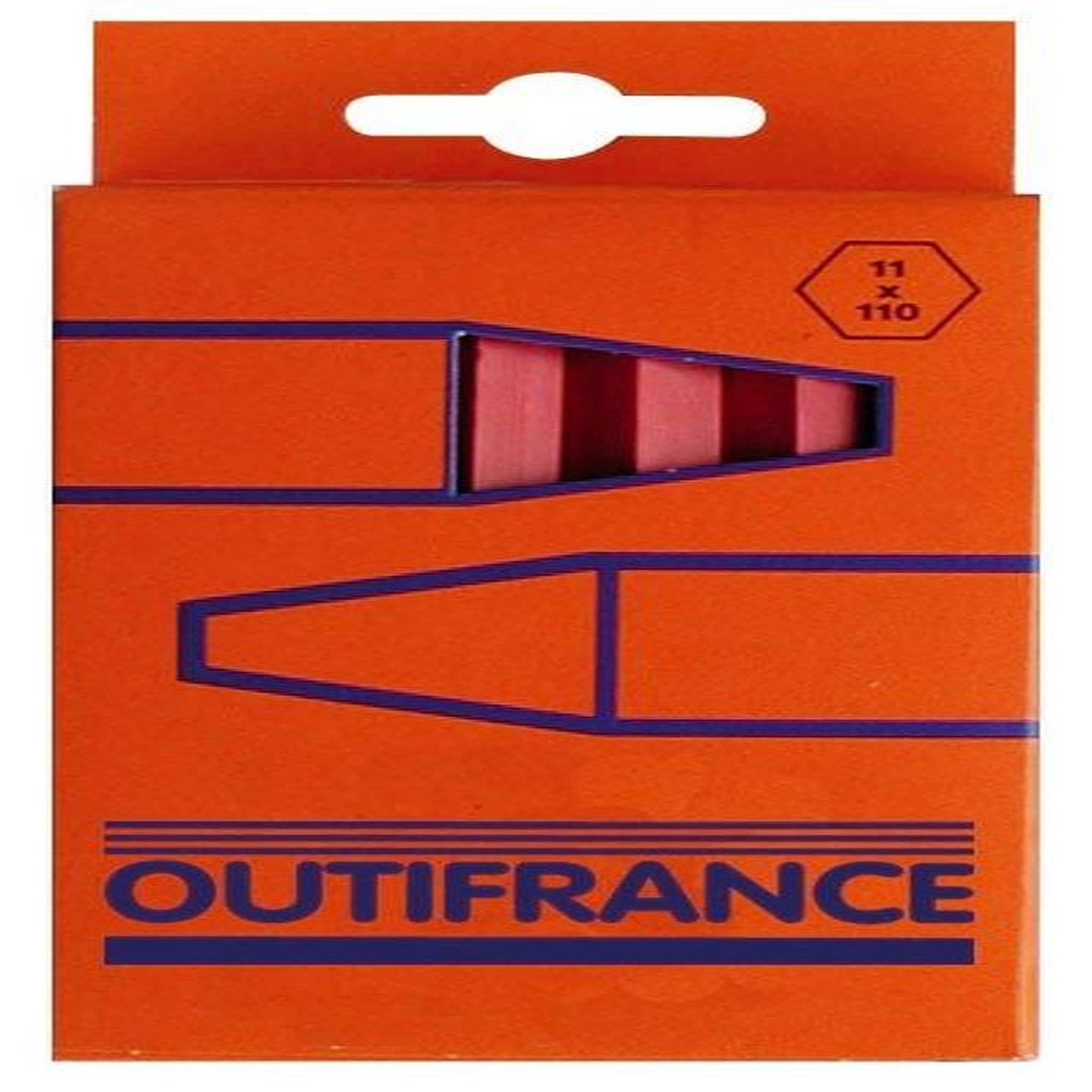 OUTIFRANCE Boîte de 12 craies rouges industrielles