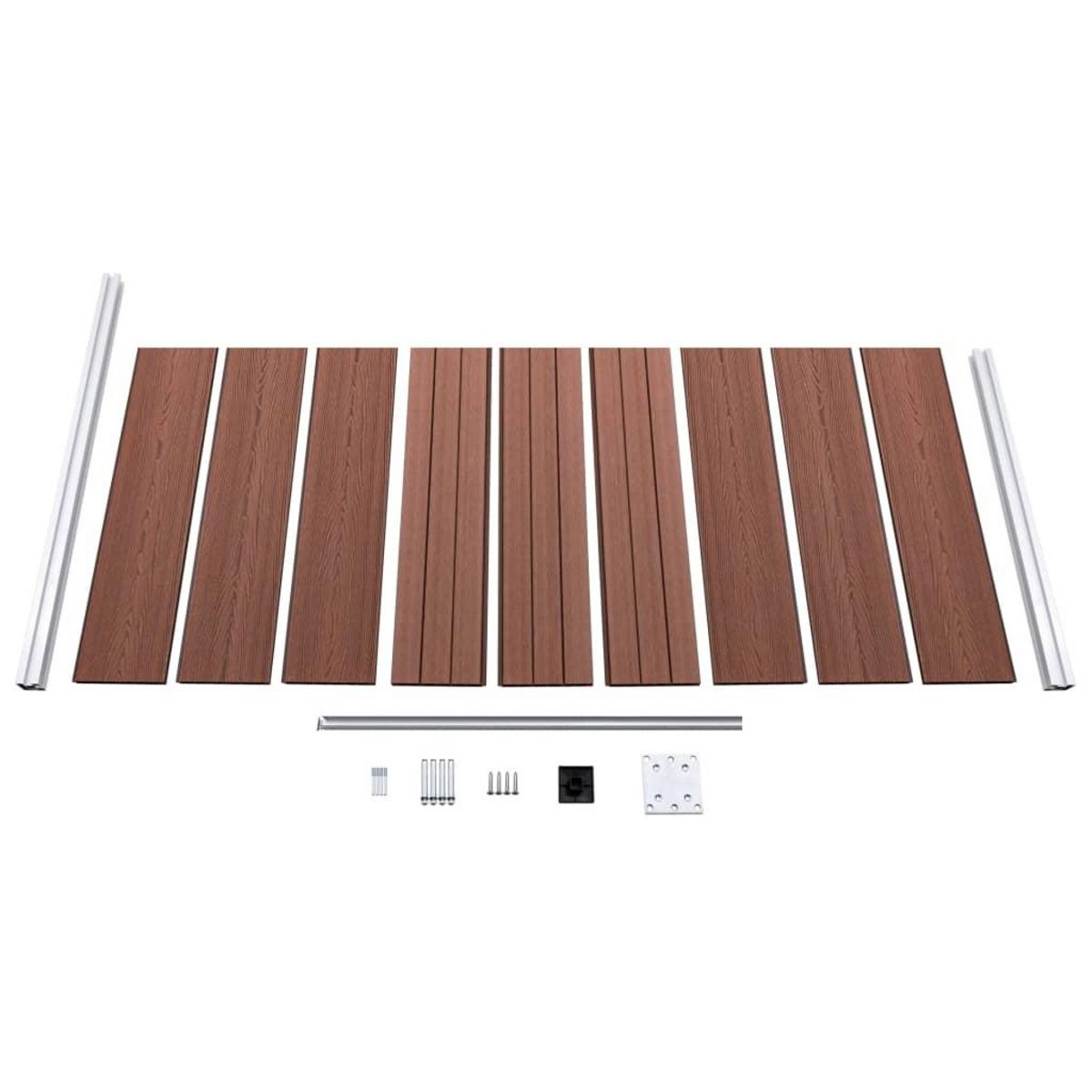 VIDAXL Panneau de cloture WPC 95x186 cm Marron