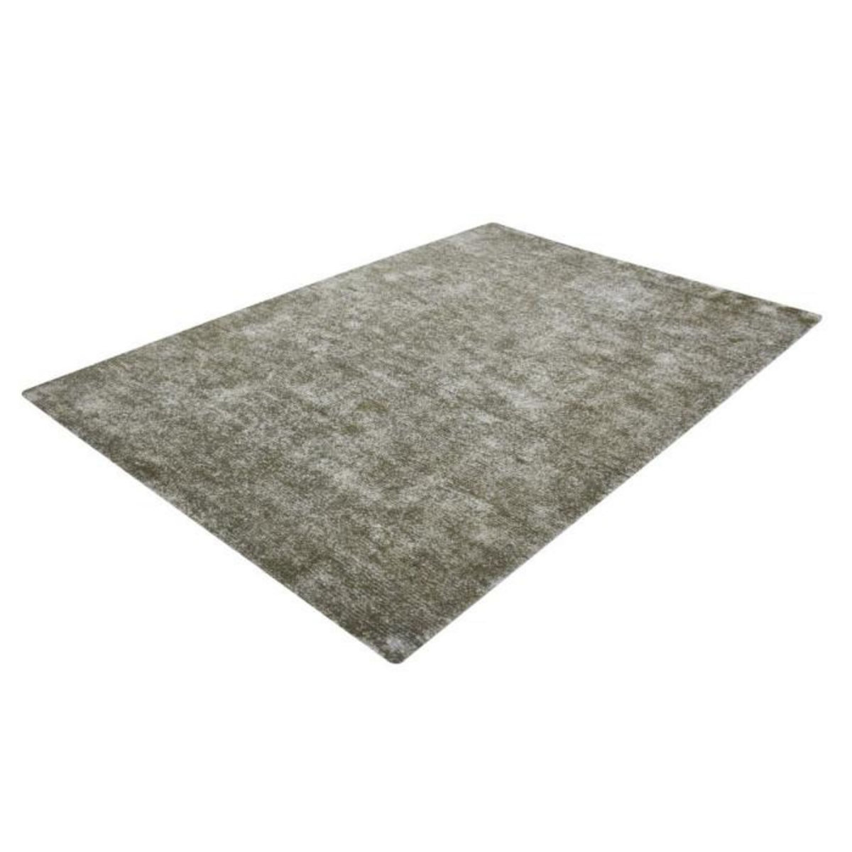 Paris Prix Tapis Vintage Tissé à la Main  Etna  Argent & Vert