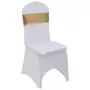 VIDAXL Ruban elastique de chaise 25 pcs avec boucle a diamants Dore
