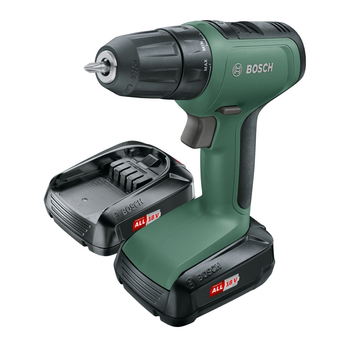BOSCH Perceuse sans fil 18V UniversalDrill - 2 batteries 1.5 Ah