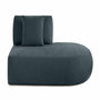 Voir la diapositive 1 : LISA DESIGN Santorini - module d'assise droit - en tissu texturé