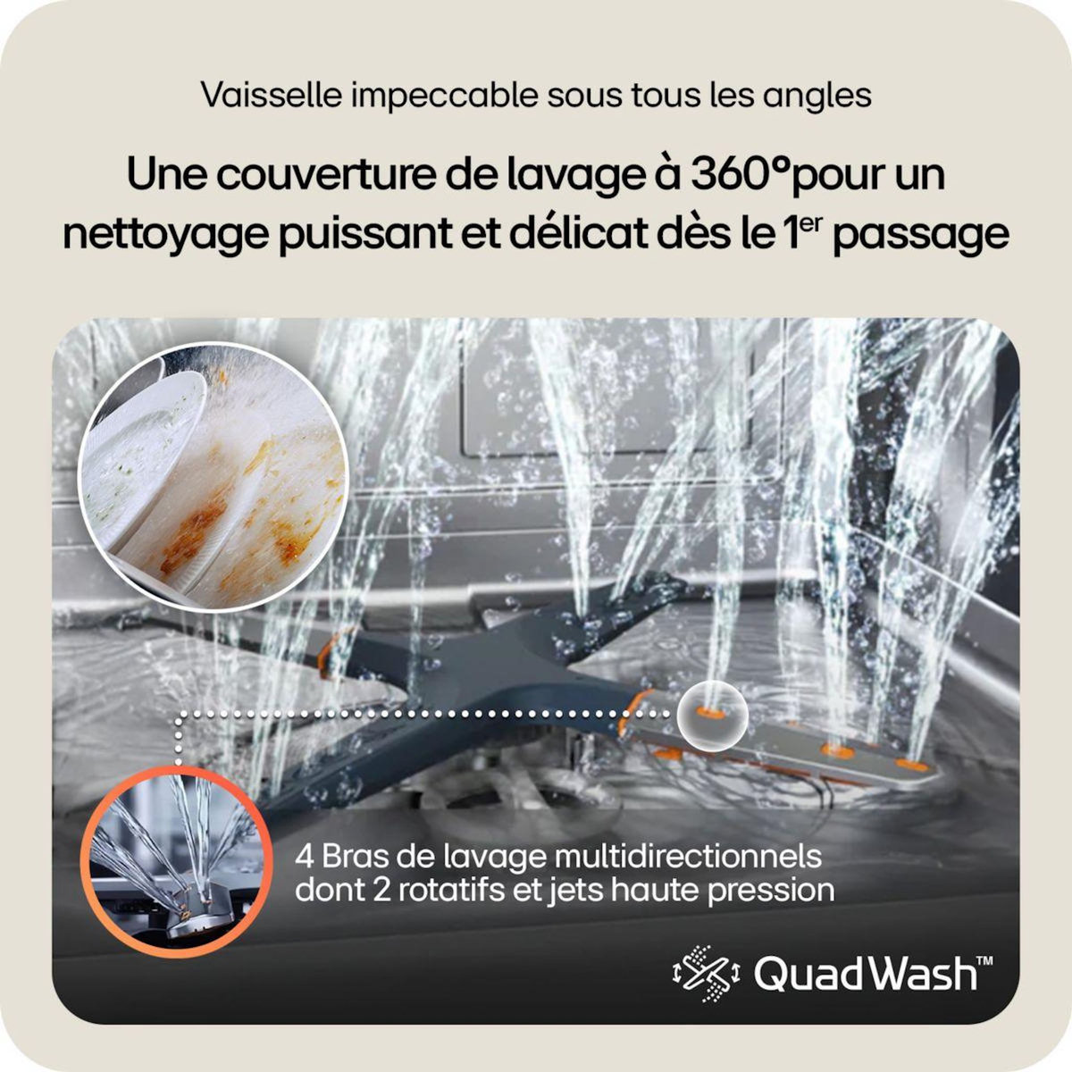 LG Lave vaisselle encastrable DB476TXS TrueSteam