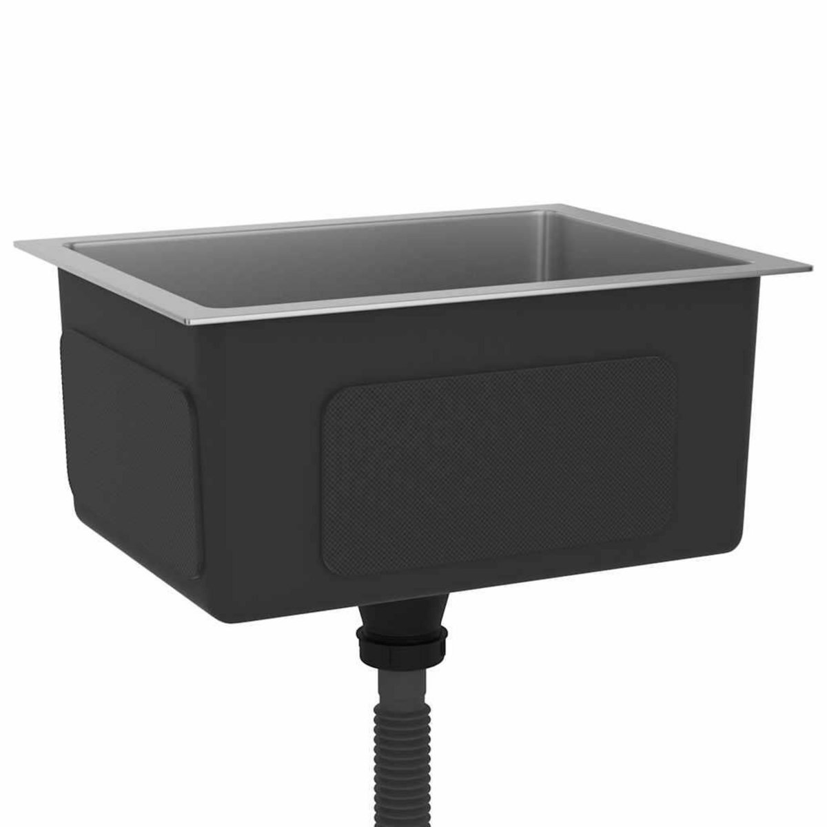 VIDAXL Evier de cuisine fait main Acier inoxydable