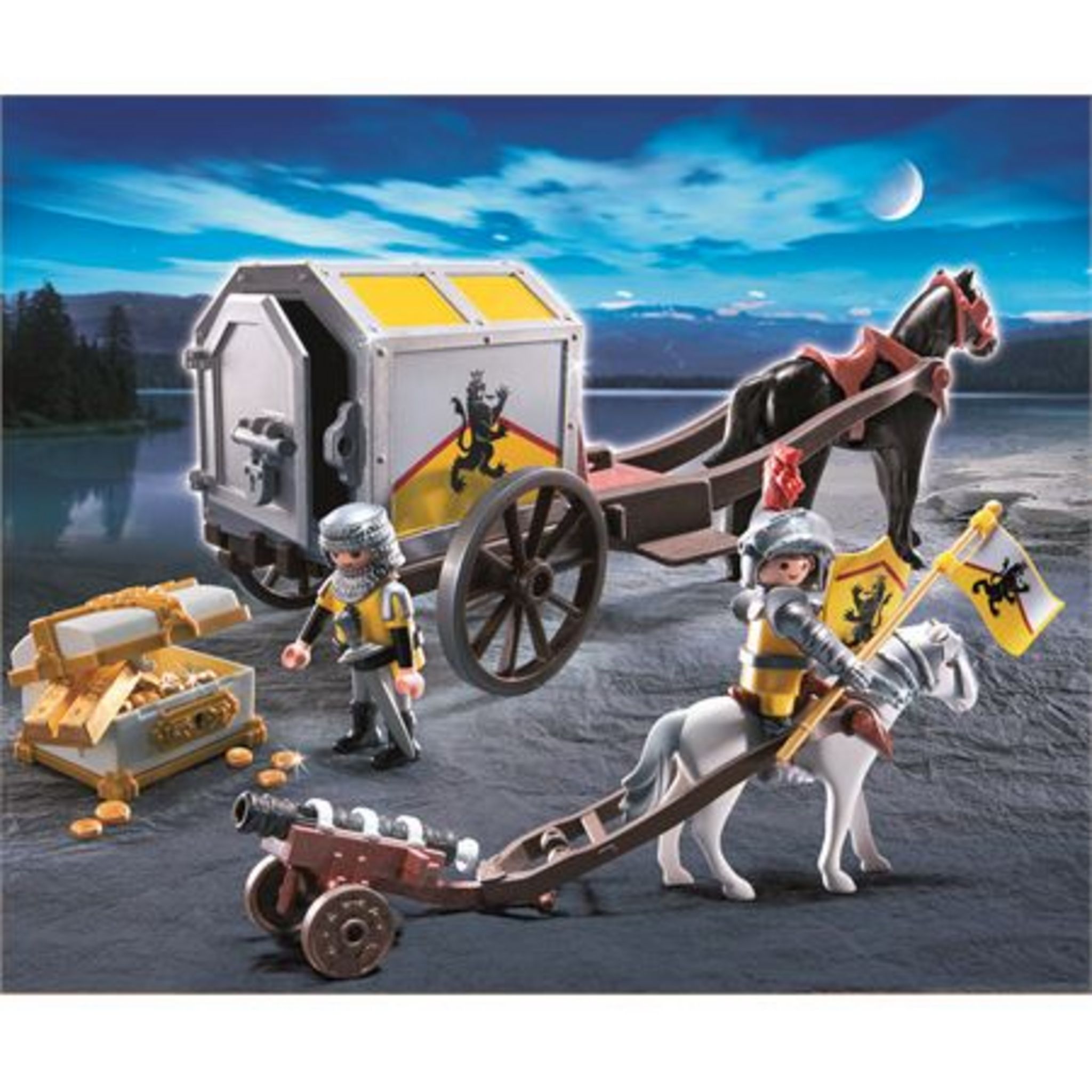 PLAYMOBIL CONVOI TRESOR Chateau Chevaliers 4874 EUR 50,00 - FR