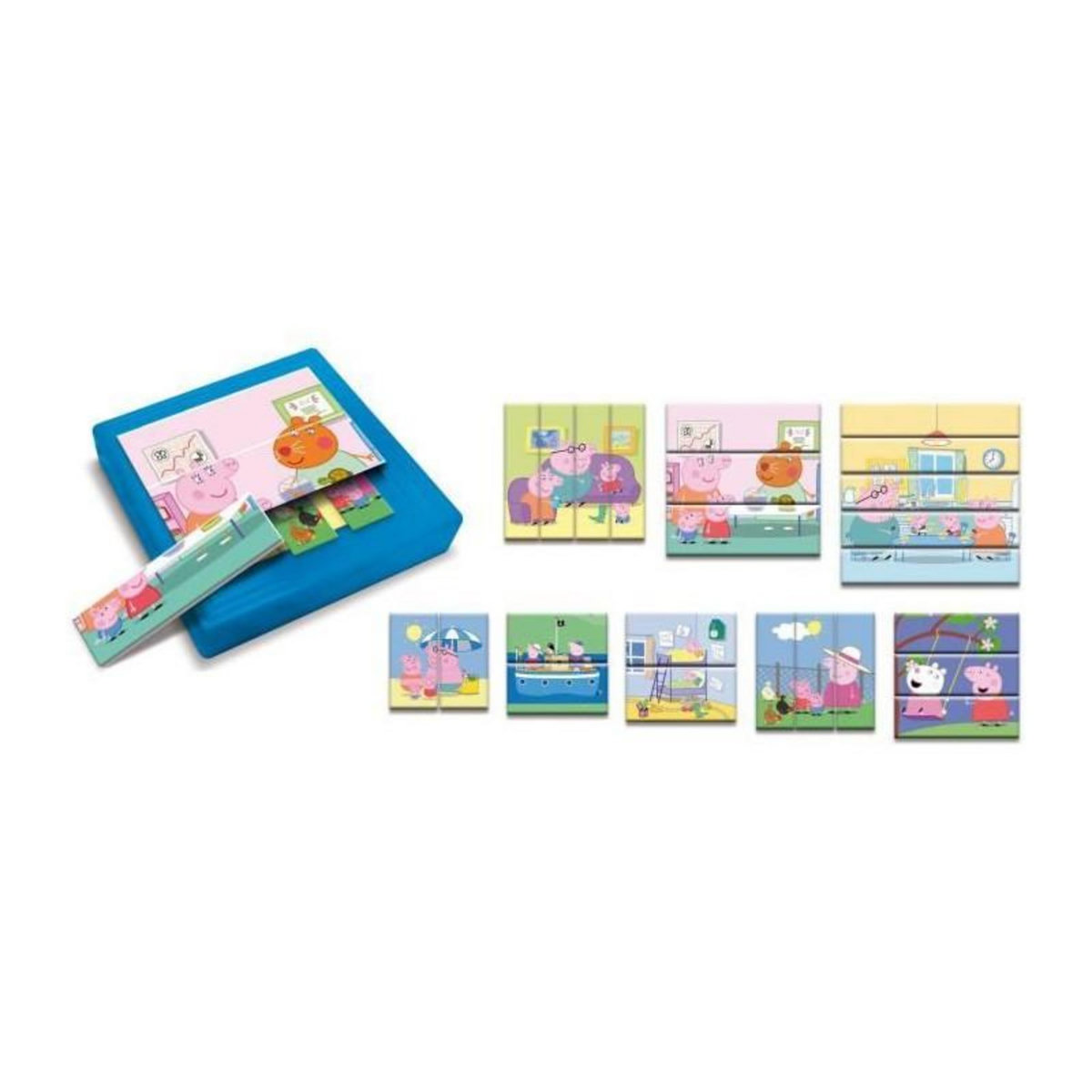 LISCIANI GIOCHI 8 puzzles progressifs - Peppa Pig - avec boite auto-coorective - LISCIANI