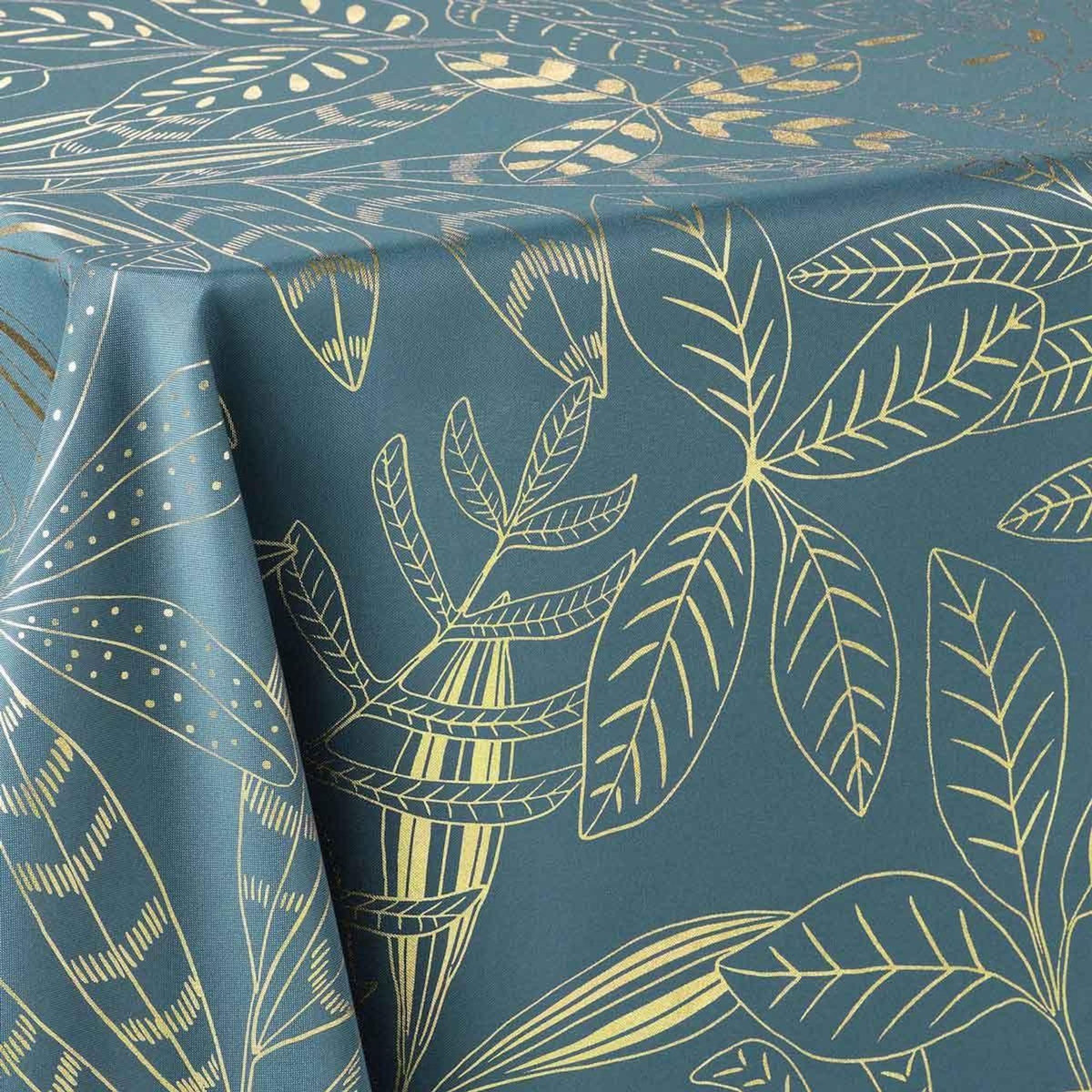 Paris Prix Nappe Imprimée Déco  Belflor  150x300cm Émeraude