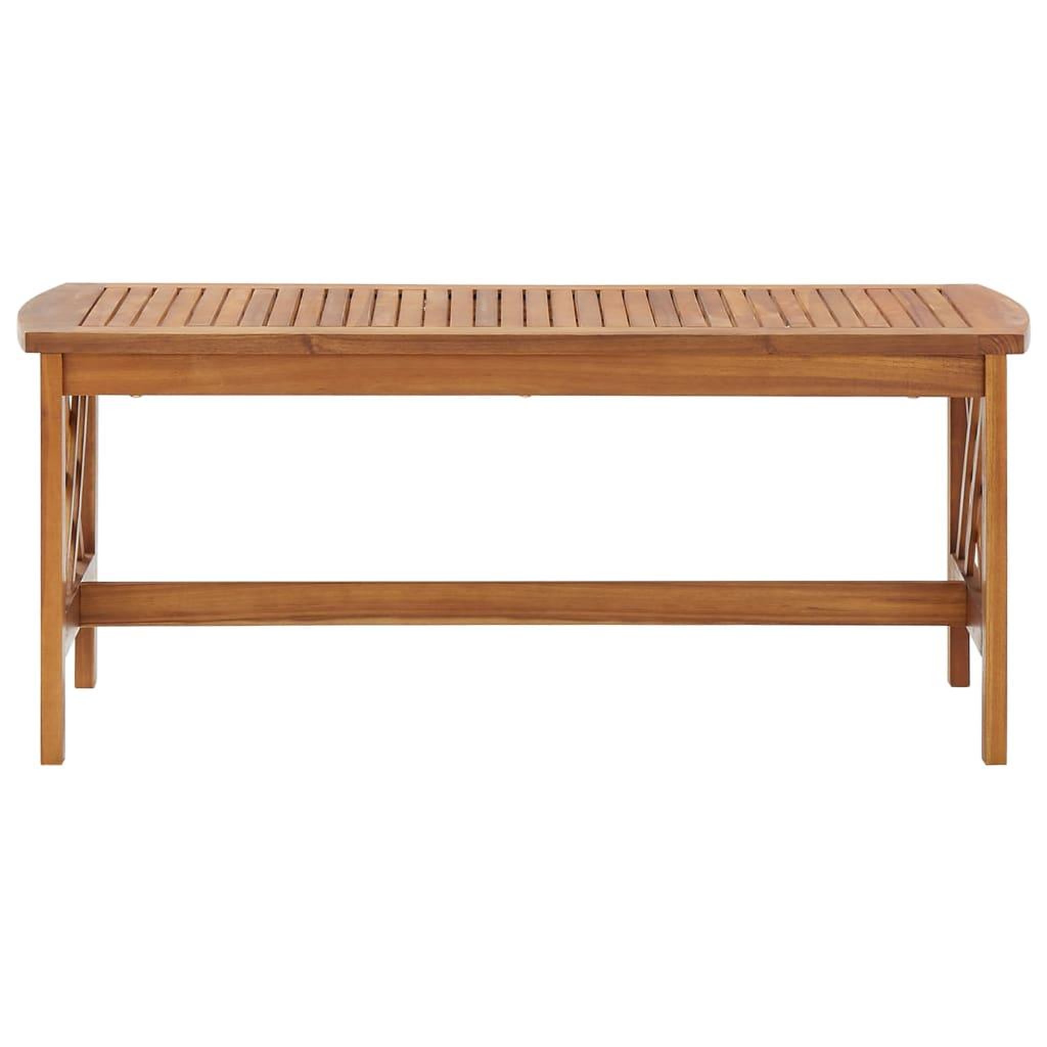 Voir la diapositive 2 : VIDAXL Table basse 102x50x43 cm bois d'acacia solide