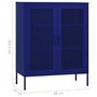 Voir la diapositive 6 : VIDAXL Armoire de rangement Bleu marine 80x35x101,5 cm Acier