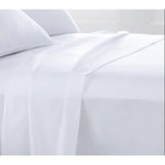 FUTURE HOME Drap plat en polycoton uni blanc 180x200cm