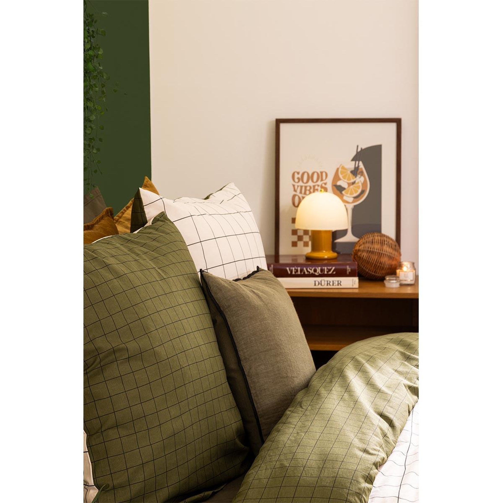 Voir la diapositive 3 : ATMOSPHERA Parure de lit 3 pièces  maati  240x220cm beige
