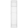 Voir la diapositive 5 : VIDAXL Poteaux a panier de gabion 2 pcs 40x40x180 cm Fer