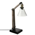 ATMOSPHERA Lampe à poser rétro Alak - H. 59 cm - Noir