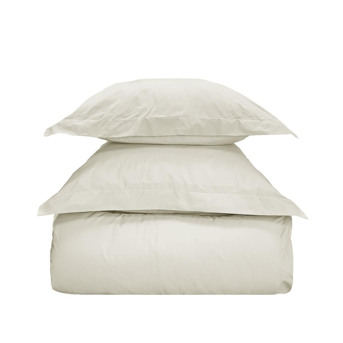 Sensei Maison Parure housse de couette avec 2 taies 65x65 cm en coton STUDIO