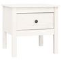 Voir la diapositive 3 : VIDAXL Tables d'appoint 2 pcs Blanc 50x50x49 cm Bois massif de pin