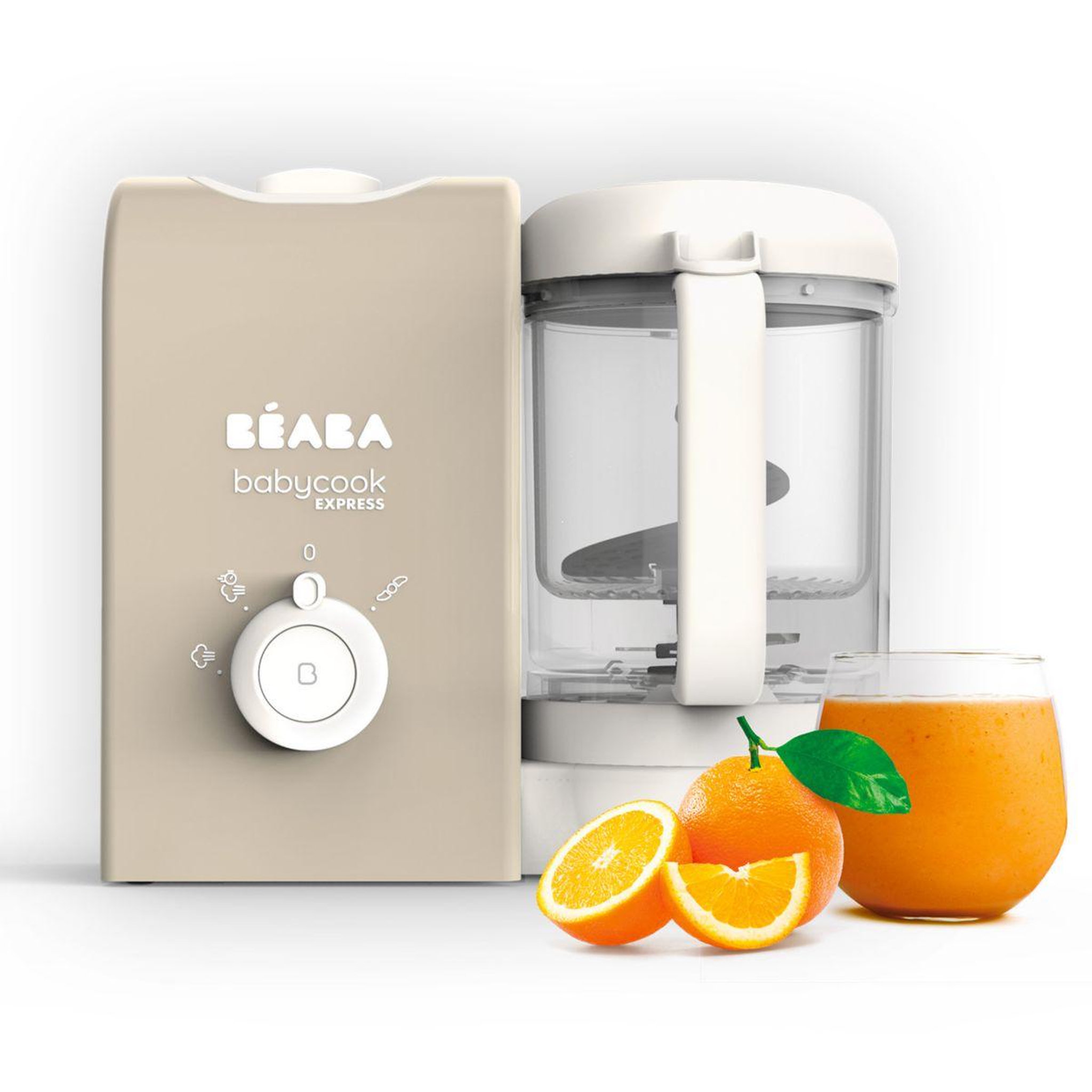 Voir la diapositive 1 : BEABA Mixeur Cuiseur Bébé Babycook Express terre d'argile
