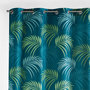 Voir la diapositive 2 : Douceur d'Intérieur Rideau à œillets 140x260 Blue vegetal bleu