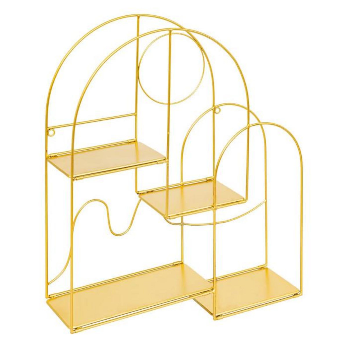 ATMOSPHERA Étagère Murale Arche en Métal  Tina  60cm Doré
