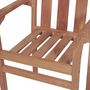 Voir la diapositive 4 : VIDAXL Chaises de jardin empilables lot de 4 Boie de teck solide