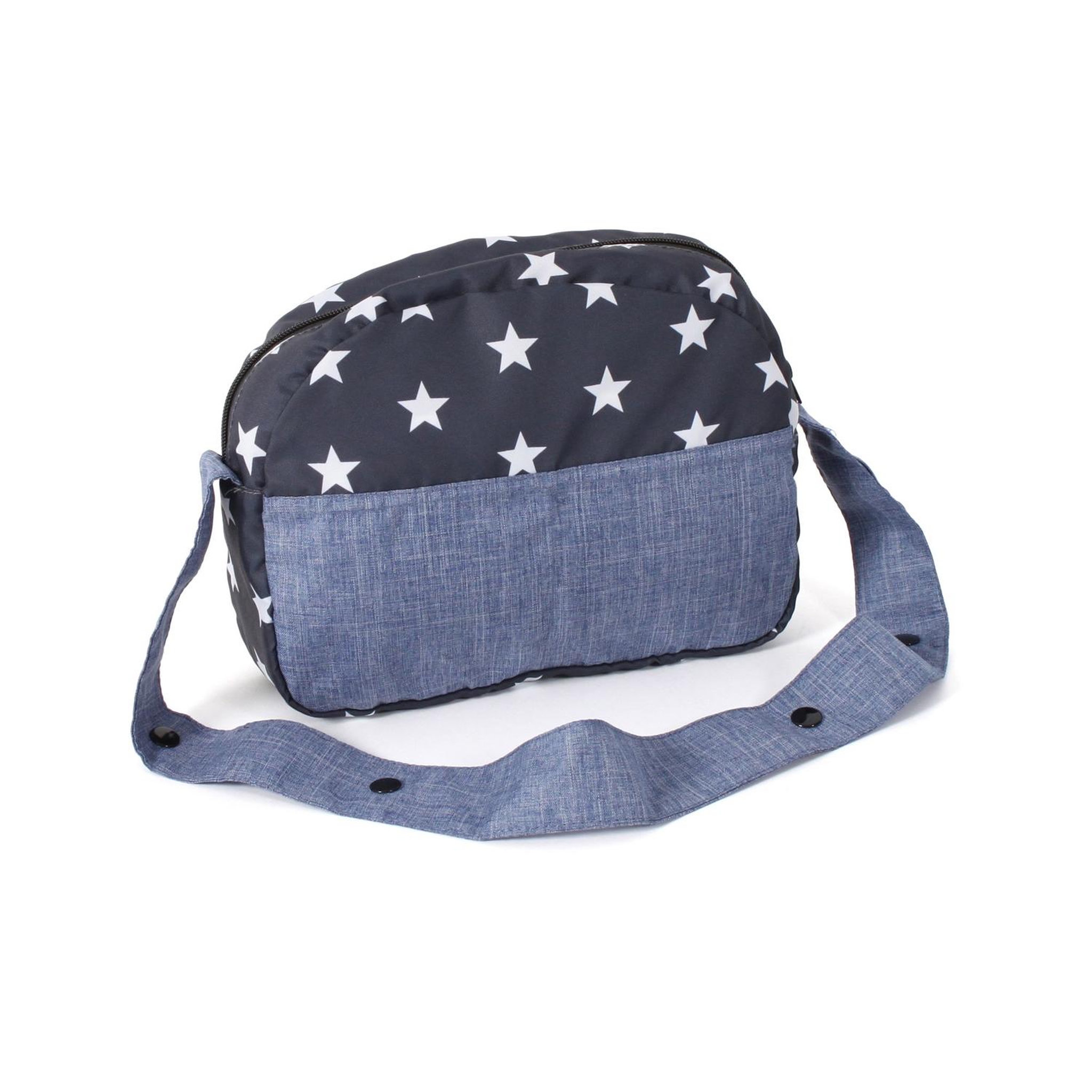 Voir la diapositive 2 : BAYER CHIC 2000 Sac à langer pour poupées Bleu marine étoiles