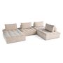 Voir la diapositive 3 : BEST MOBILIER Marisol - canapé panoramique modulable 7 places - velours texturé