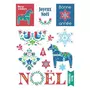 Artemio 33 stickers de Noël cartonnés - Folk