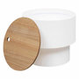 Voir la diapositive 2 : ATMOSPHERA Table d'Appoint Avec Coffre  Enola  38cm Blanc