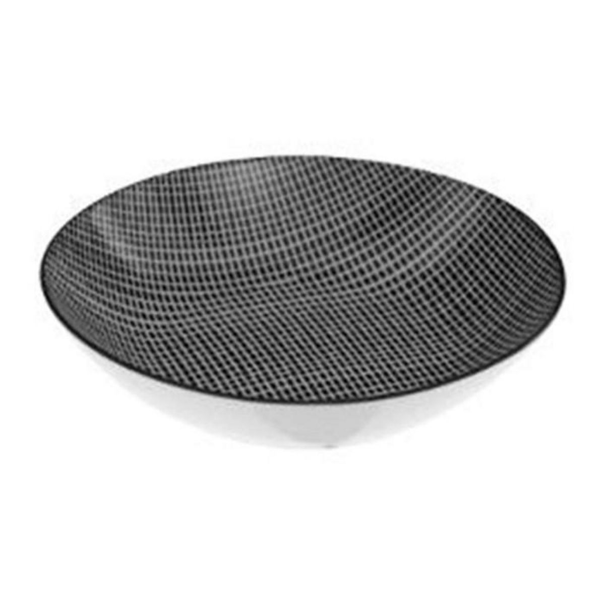 SECRET DE GOURMET Lot de 6 Assiettes Creuses  Bohemia Square  20cm Noir