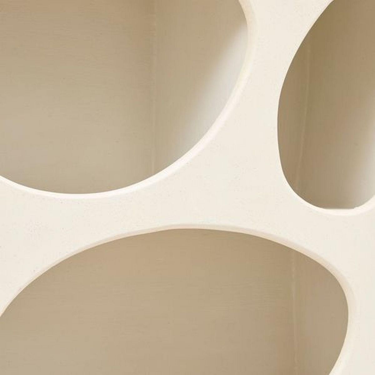 ATMOSPHERA Meuble étagère 6 niches forme organique CHESNI - Ivoire