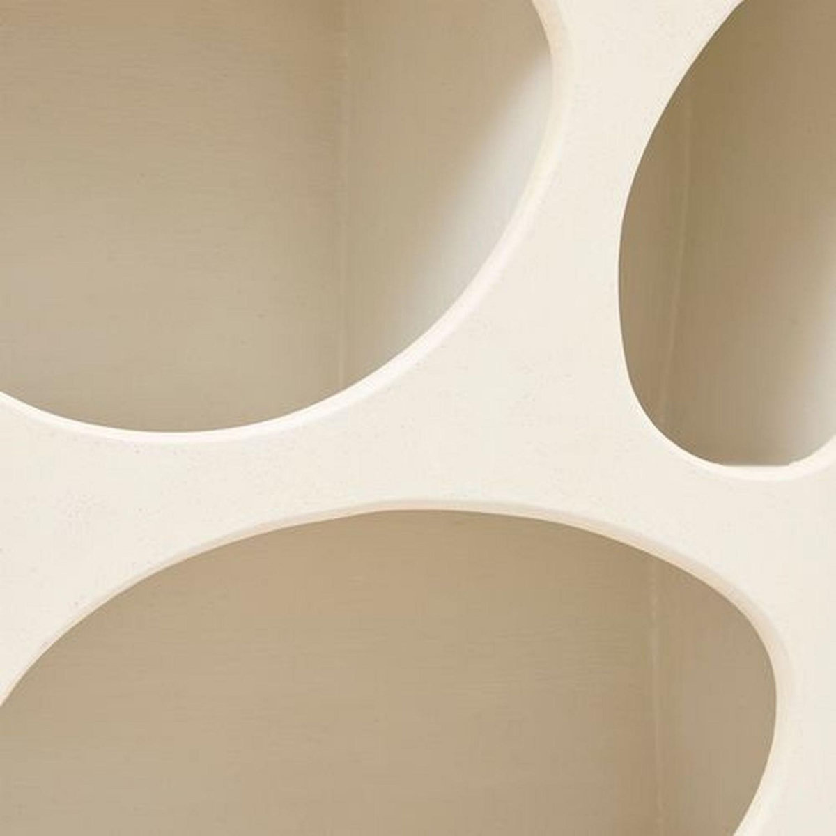 ATMOSPHERA Meuble étagère 6 niches forme organique CHESNI - Ivoire