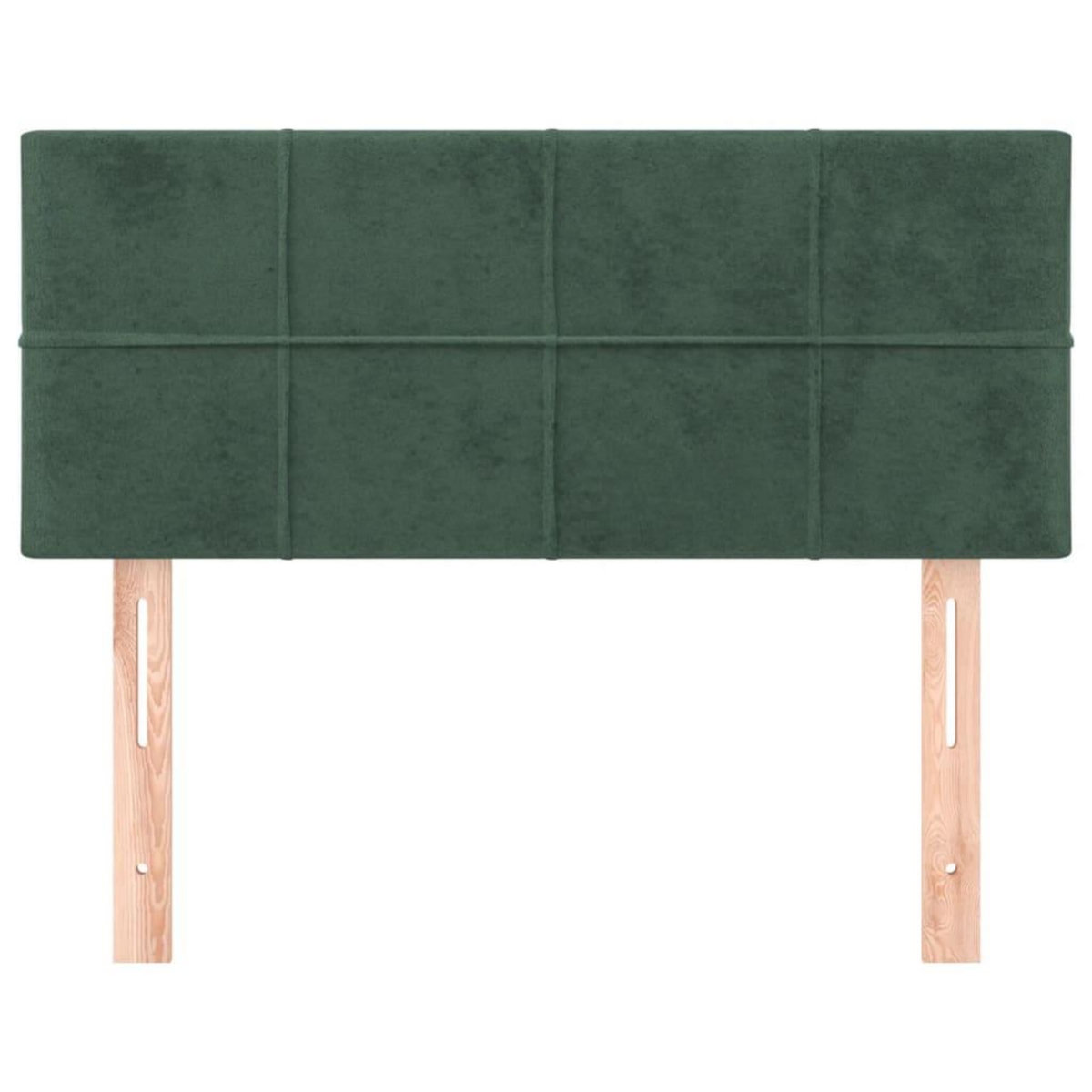 VIDAXL Tete de lit Vert fonce 100x5x78/88 cm Velours