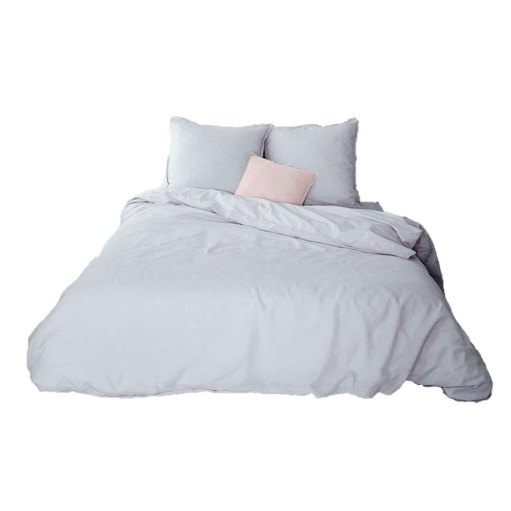 Voir la diapositive 1 : COTE DECO Parure de lit - coton et lin