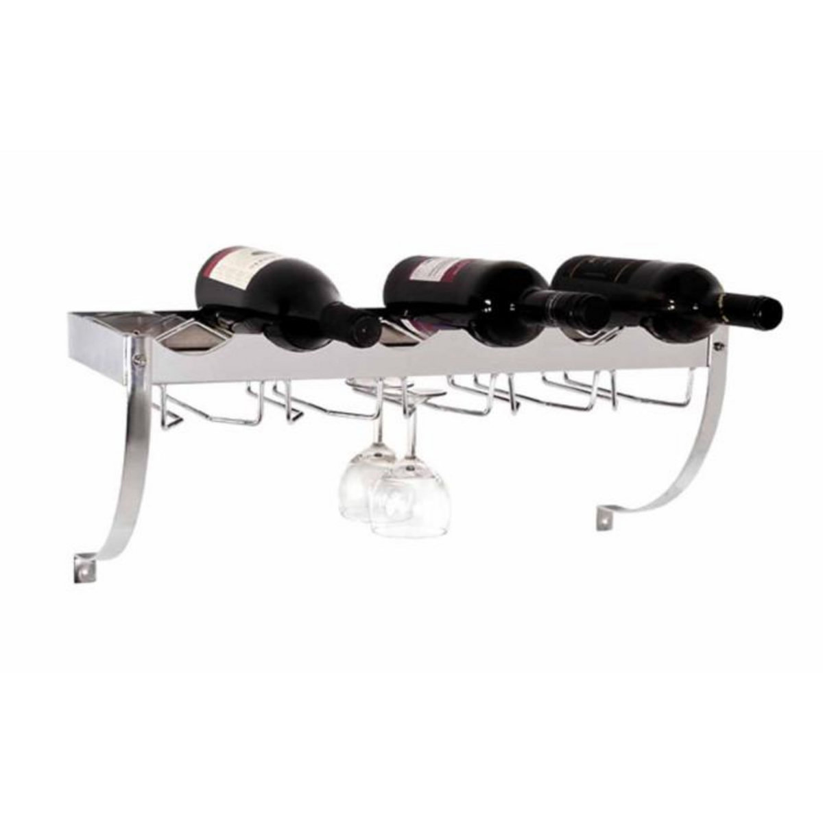 Paris Prix Étagère à Vin Design  Axel  58cm Argent