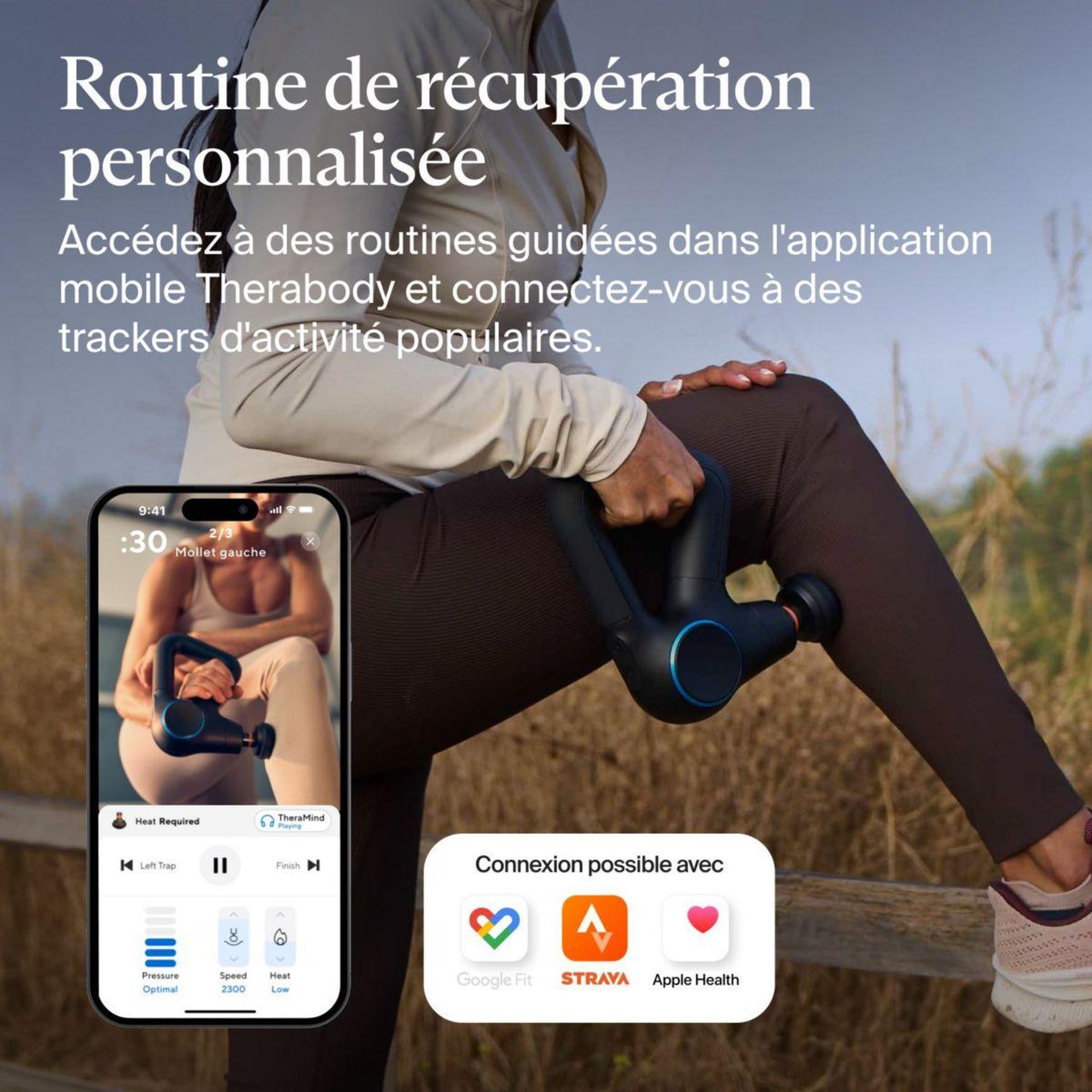 Voir la diapositive 5 : THERAGUN Pistolet de massage Theragun Prime Plus