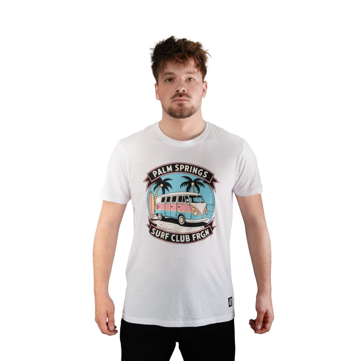 FREEGUN T-shirt homme en jersey 140GSM imprimé devant Van