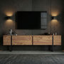 Voir la diapositive 3 : Habitat et Jardin Meuble TV en bois  Onera  - 180 x 30 x 50 cm - Pin Atlantique / Noir